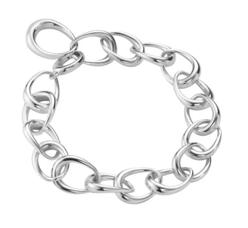 Georg Jensen Offspring Sterling Silver Link Bracelet made by Georg Jensen