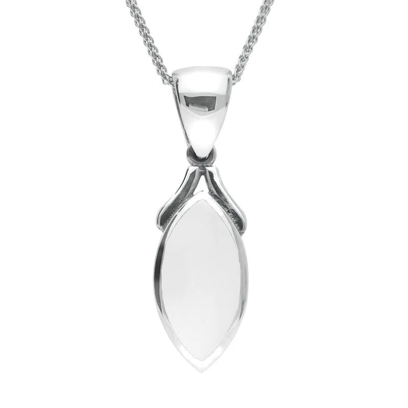 Sterling Silver Bauxite Marquise Necklace sold by C.W. Sellors