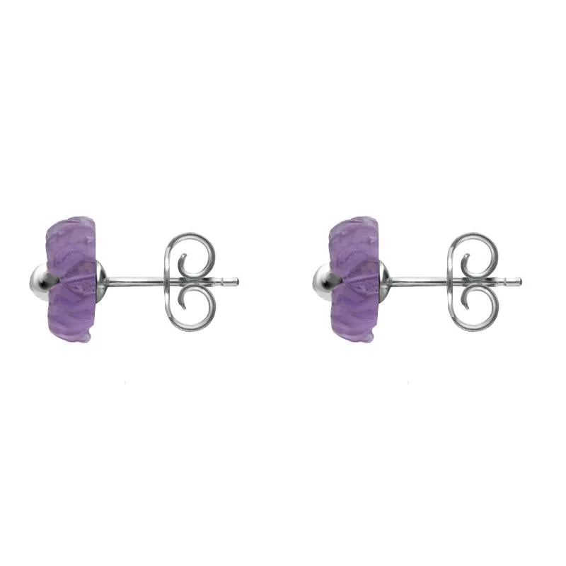 Sterling Silver Amethyst Tuberose 6mm Daisy Stud Earrings sold by C.W. Sellors product image thumbnail 2