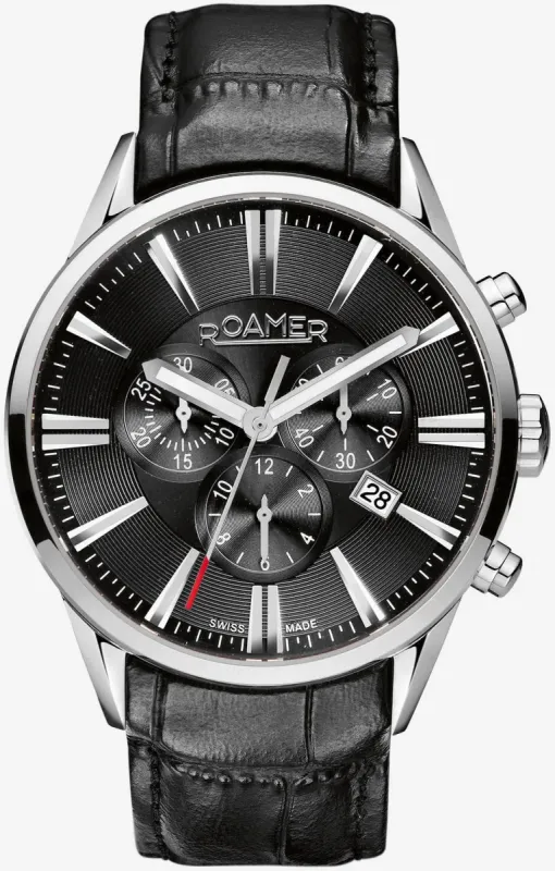 Roamer Superior Chrono Black Watch sold by C.W. Sellors