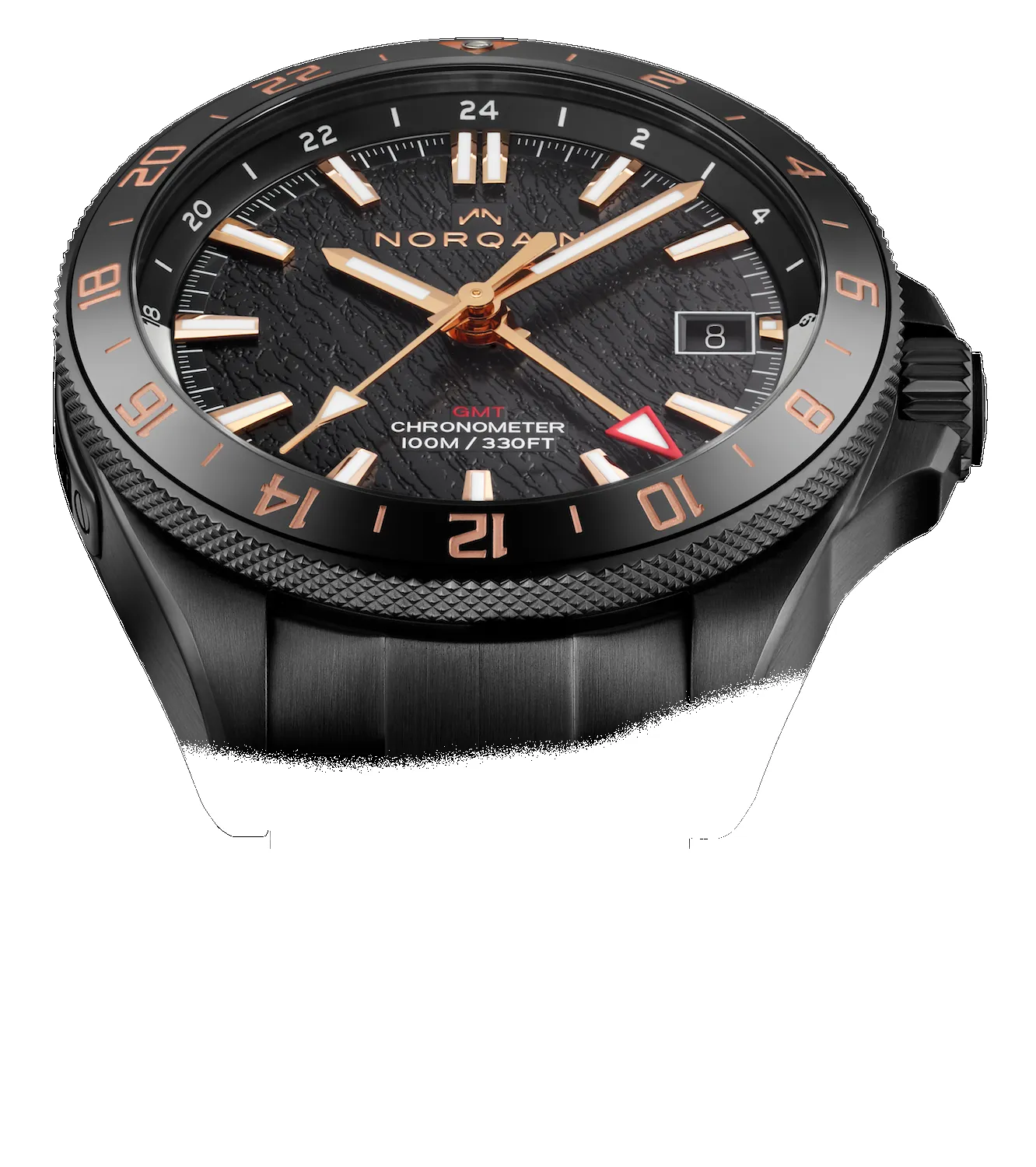 Norqain Neverest GMT Glacier Black 41mm sold by C.W. Sellors product image thumbnail 2