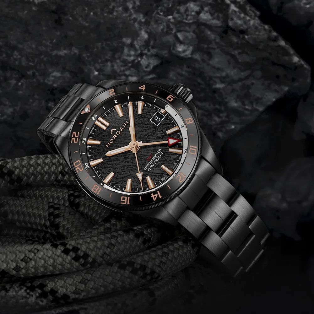 Norqain Neverest GMT Glacier Black 41mm sold by C.W. Sellors product image thumbnail 3