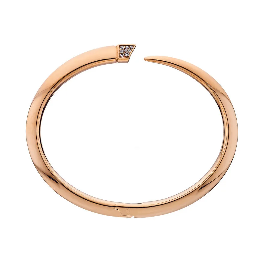 Shaun Leane Sabre 18ct Rose Gold Plated Sterling Silver Diamond Tusk Bangle D sold by C.W. Sellors product image thumbnail 2