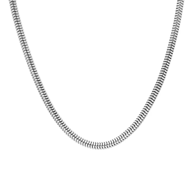 Sterling Silver 18 Inch Rounded Snake Chain sold by C.W. Sellors