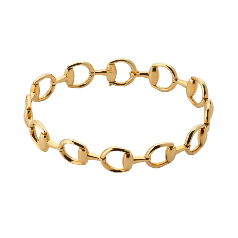 Gucci Horsebit 18ct Yellow Gold Link Bracelet sold by C.W. Sellors