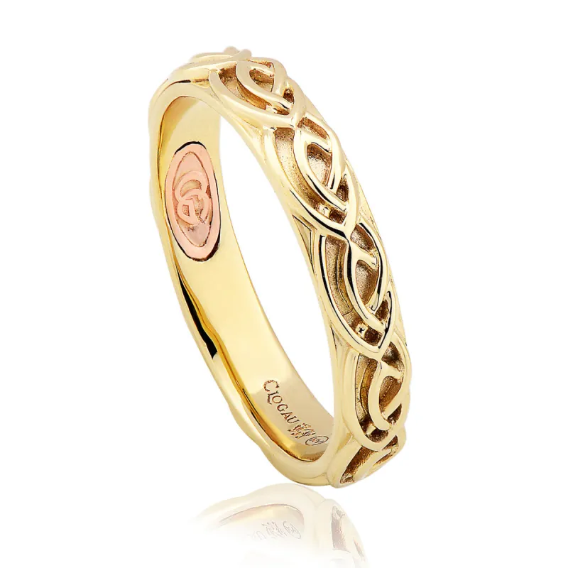 Clogau Annwyl Celtic 4mm 9ct Gold Ring sold by C.W. Sellors