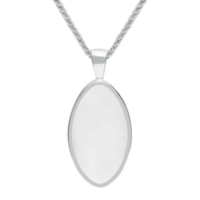 Sterling Silver Bauxite Oval Necklace sold by C.W. Sellors