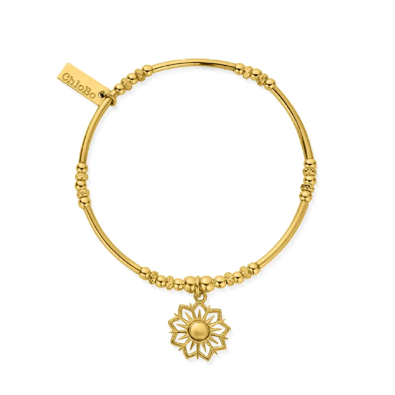ChloBo Sterling Silver Gold Plated Sunshine Blessings Bracelet sold by C.W. Sellors