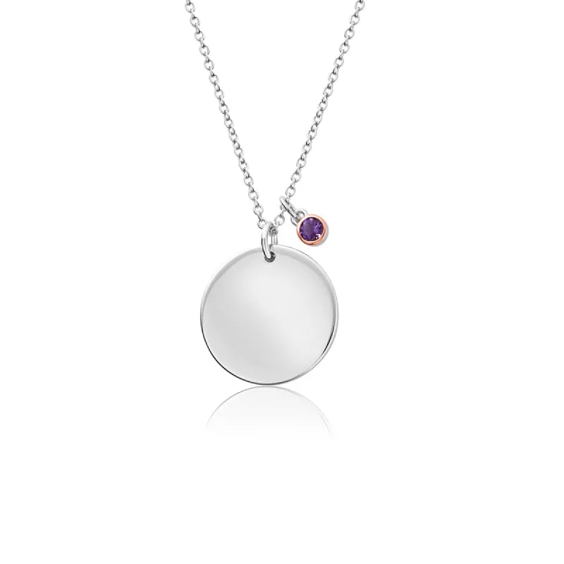 Clogau Celebration February Sterling Silver Birthstone Pendant D sold by C.W. Sellors