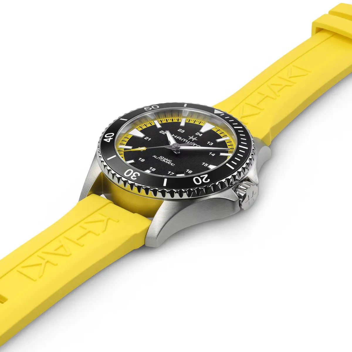 Hamilton Khaki Navy Scuba Auto Acid Yellow Watch sold by C.W. Sellors product image thumbnail 4