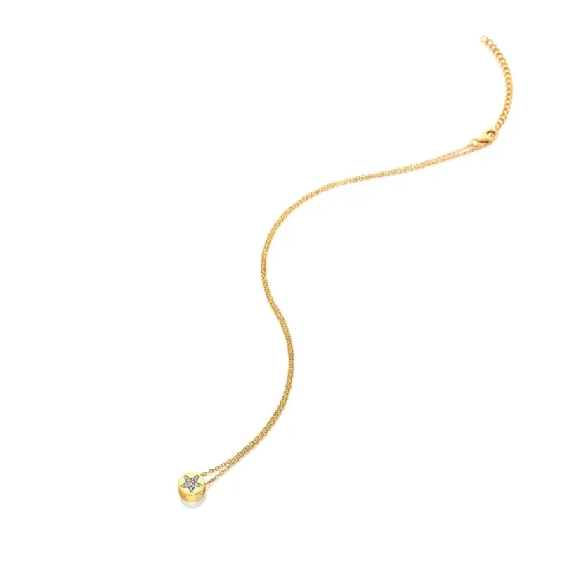 Hot Diamonds x Jac Jossa Gold Plated Sterling Silver Star Necklace sold by C.W. Sellors
