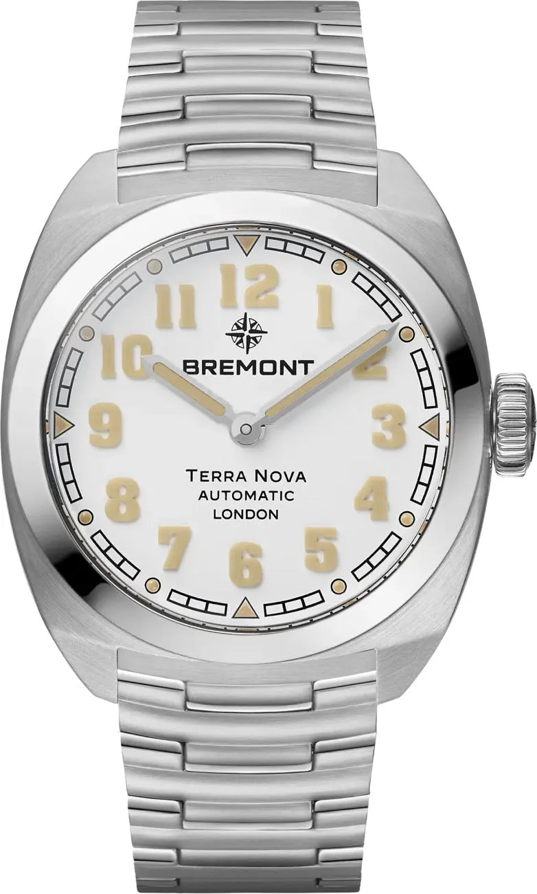 Bremont Terra Nova 38 White Bracelet Watch sold by C.W. Sellors