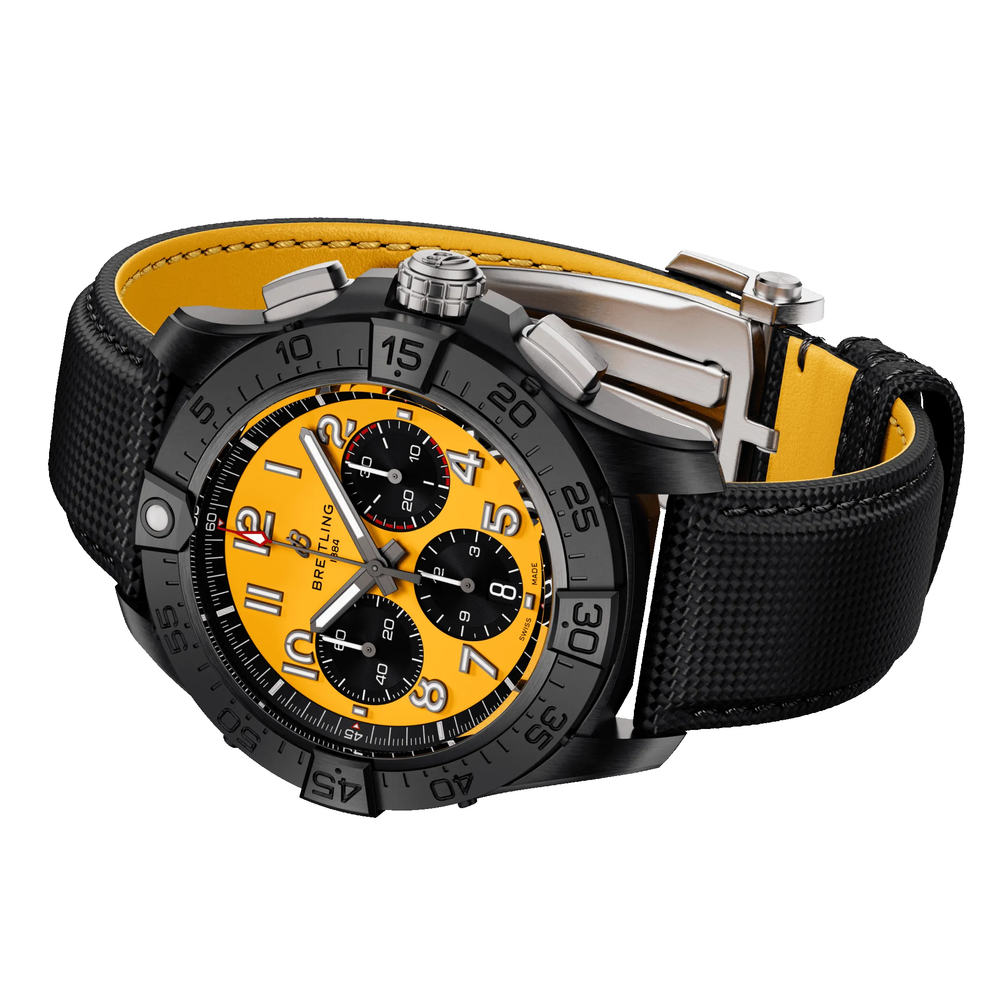 Breitling Avenger B01 Chronograph 44 Night Mission Yellow Watch sold by C.W. Sellors product image thumbnail 3