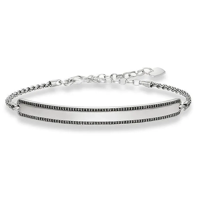 Thomas Sabo Love Bridge Sterling Silver Black Zirconia Bracelet D sold by C.W. Sellors