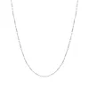 Sterling Silver 16 Inch Satin Finish Tube and Bead Link Chain D sold by C.W. Sellors