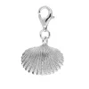 Sterling Silver Large Clam Shell Charm sold by C.W. Sellors