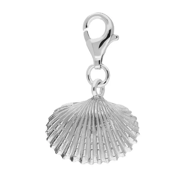 Sterling Silver Large Clam Shell Charm sold by C.W. Sellors