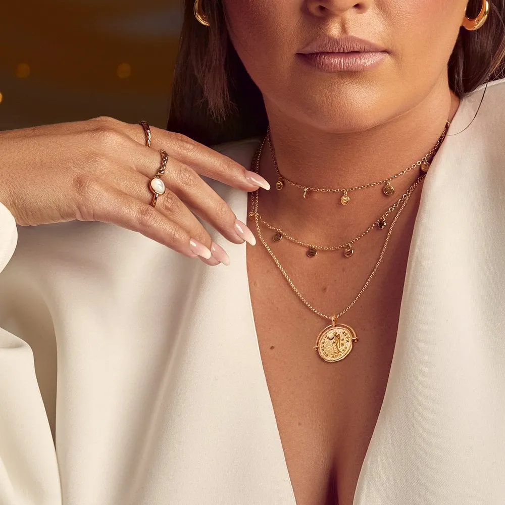 Hot Diamonds x Jac Jossa Gold Plated Sterling Silver Venus Arc Necklace sold by C.W. Sellors product image thumbnail 3