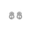 Chopard Happy Diamonds Icons 18ct White Gold 0.10ct Diamond Stud Earrings sold by C.W. Sellors