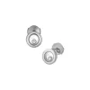 Chopard Happy Diamonds Icons 18ct White Gold 0.10ct Diamond Stud Earrings sold by C.W. Sellors