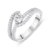 18ct White Gold 0.92ct Brilliant Cut Diamond Ring D sold by C.W. Sellors