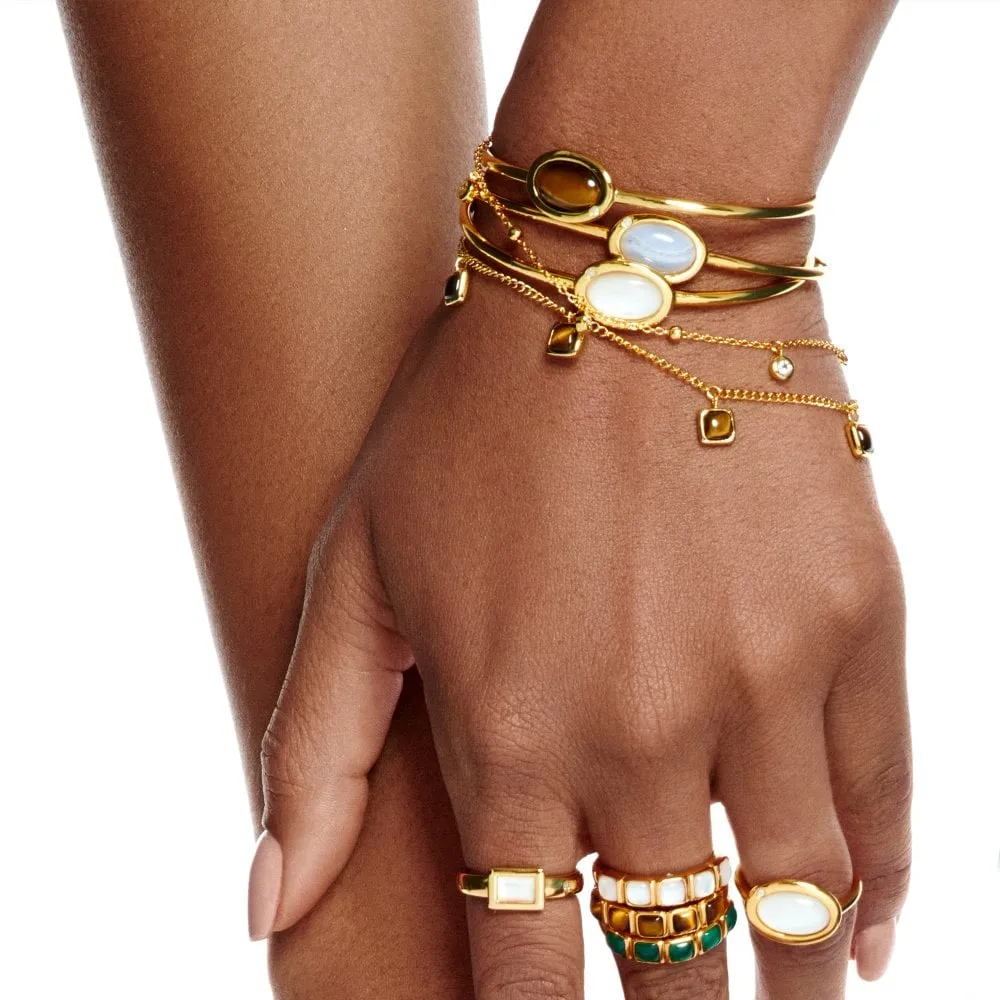 Hot Diamonds Gold Plated Sterling Silver Tigers Eye Bangle sold by C.W. Sellors product image thumbnail 2