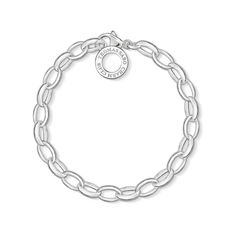 Thomas Sabo Charm Club Sterling Silver Large Link Charm Bracelet sold by C.W. Sellors