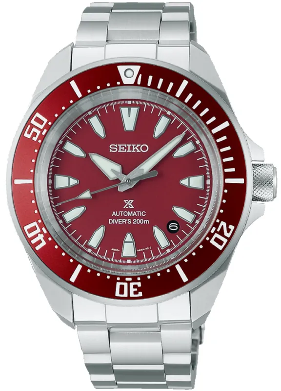 Seiko Prospex 4R Red Shog-urai Diver Watch sold by C.W. Sellors