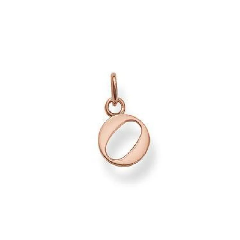 Thomas Sabo Rose Gold Letter O Pendant D sold by C.W. Sellors