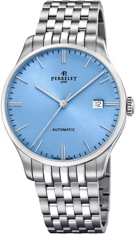 Perrelet Weekend 3 Hands Ice Blue Bracelet Watch sold by C.W. Sellors