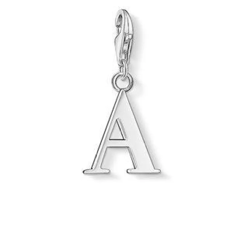Thomas Sabo Charm Club Sterling Silver Letter A Charm D sold by C.W. Sellors
