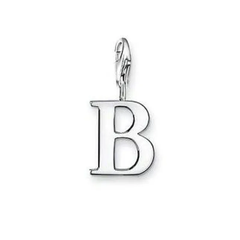 Thomas Sabo Charm Club Sterling Silver Letter B Charm D sold by C.W. Sellors