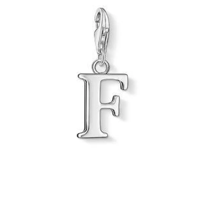 Thomas Sabo Charm Club Sterling Silver Letter F Charm D sold by C.W. Sellors