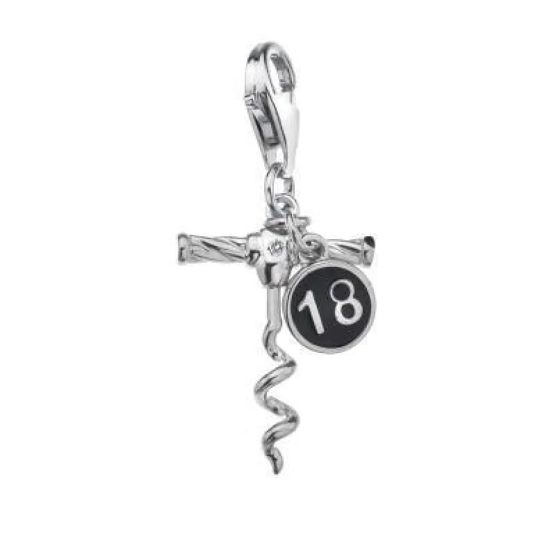 Hot Diamonds Moments Sterling Silver 18 Charm D sold by C.W. Sellors