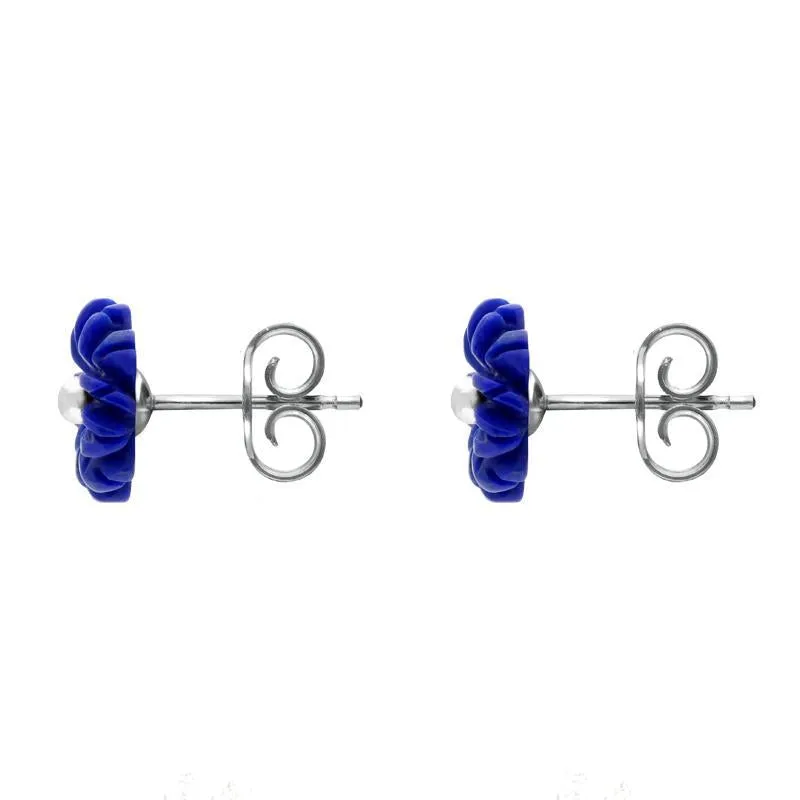 Sterling Silver Lapis Lazuli Tuberose 8mm Daisy Stud Earrings sold by C.W. Sellors product image thumbnail 2