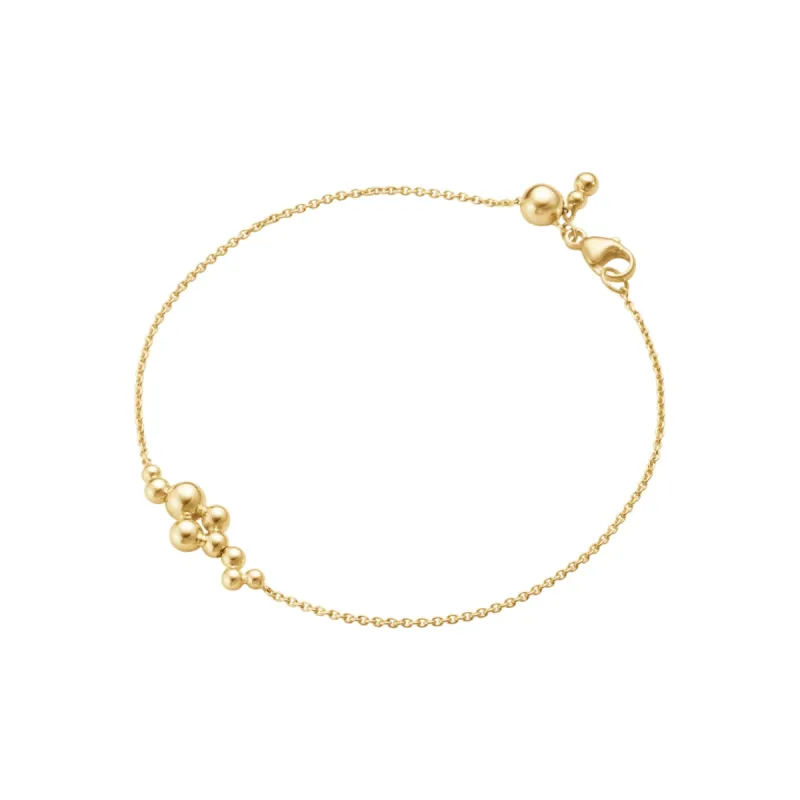 Georg Jensen Moonlight Grapes 18ct Yellow Gold Adjustable Chain Bracelet made by Georg Jensen