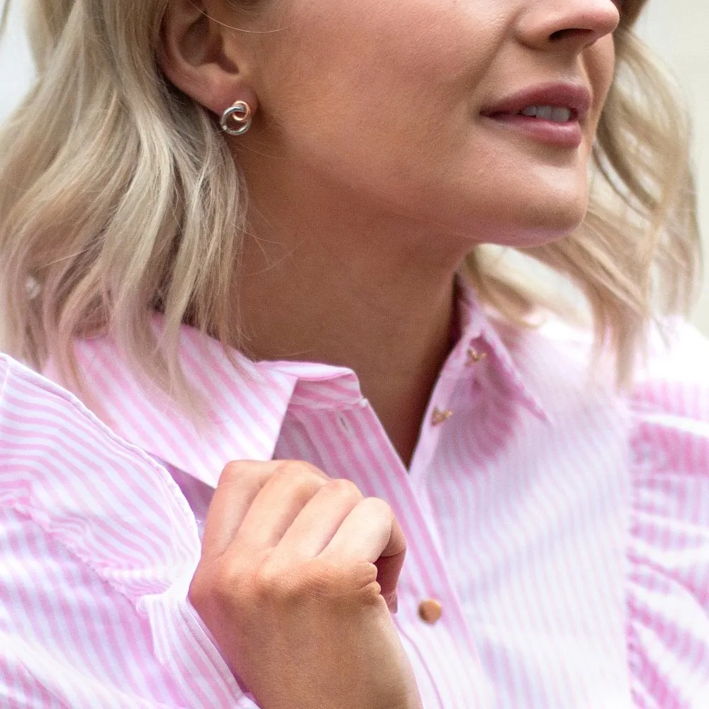 Hot Diamonds Eternity Sterling Silver Rose Gold Plated Earrings sold by C.W. Sellors product image thumbnail 3