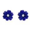 Sterling Silver Lapis Lazuli Tuberose 8mm Dahlia Stud Earrings sold by C.W. Sellors