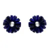 Sterling Silver Lapis Lazuli Tuberose 6mm Daisy Stud Earrings sold by C.W. Sellors