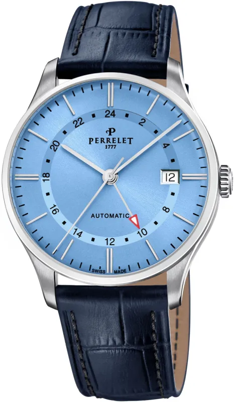 Perrelet Weekend GMT Ice Blue Watch sold by C.W. Sellors