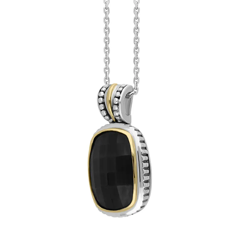 Sterling Silver Whitby Jet Faceted Oblong Necklace D sold by C.W. Sellors product image thumbnail 2