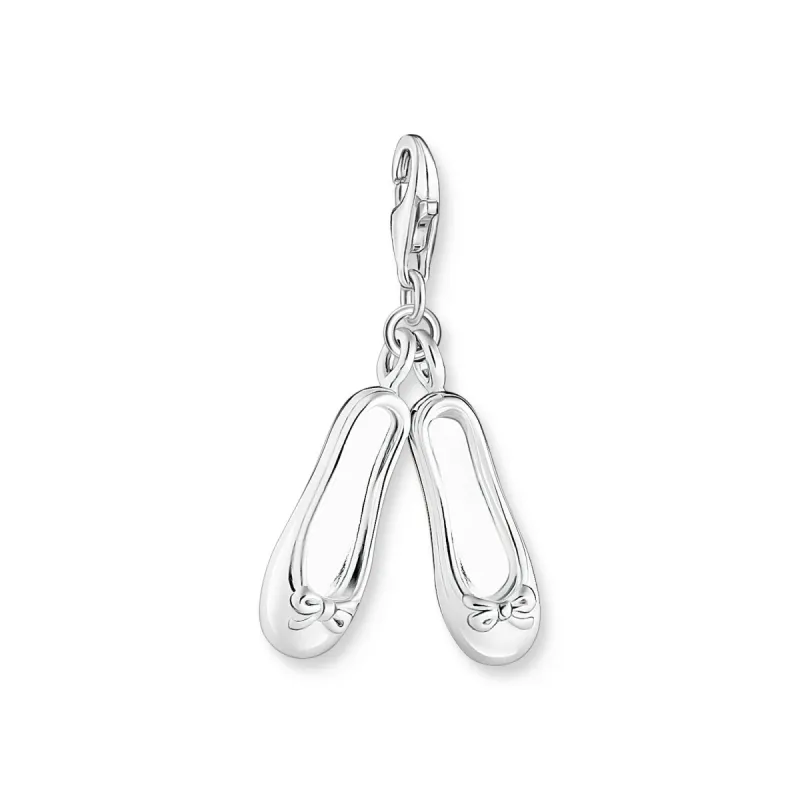 Thomas Sabo Sterling Silver Ballet Pump Charm D sold by C.W. Sellors