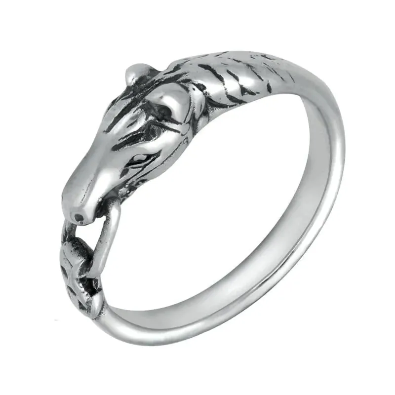 Sterling Silver Horse Rein Ring sold by C.W. Sellors