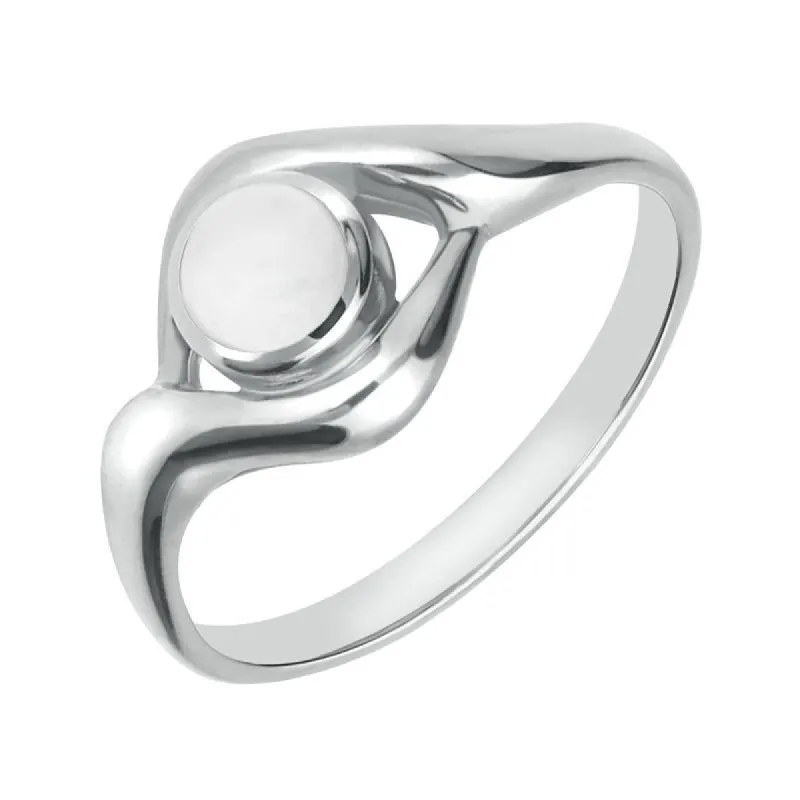 Sterling Silver Bauxite Round Twist Ring sold by C.W. Sellors