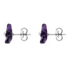 Sterling Silver Amethyst Tuberose 8mm Pansy Stud Earrings sold by C.W. Sellors