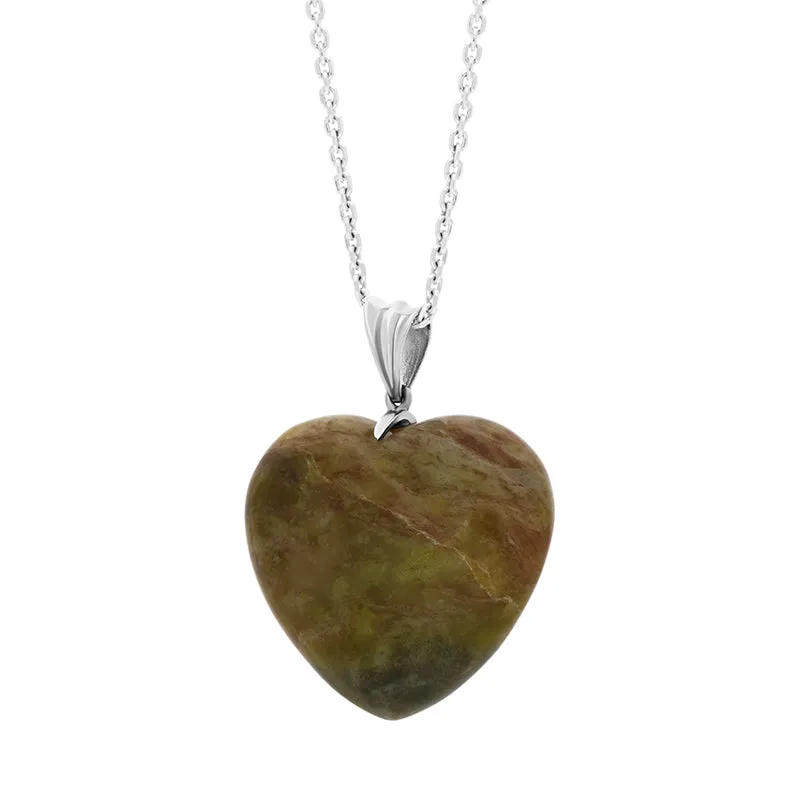 Sterling Silver Connemara Fluted Bail Extra Large Carved Heart Necklace D sold by C.W. Sellors product image thumbnail 2