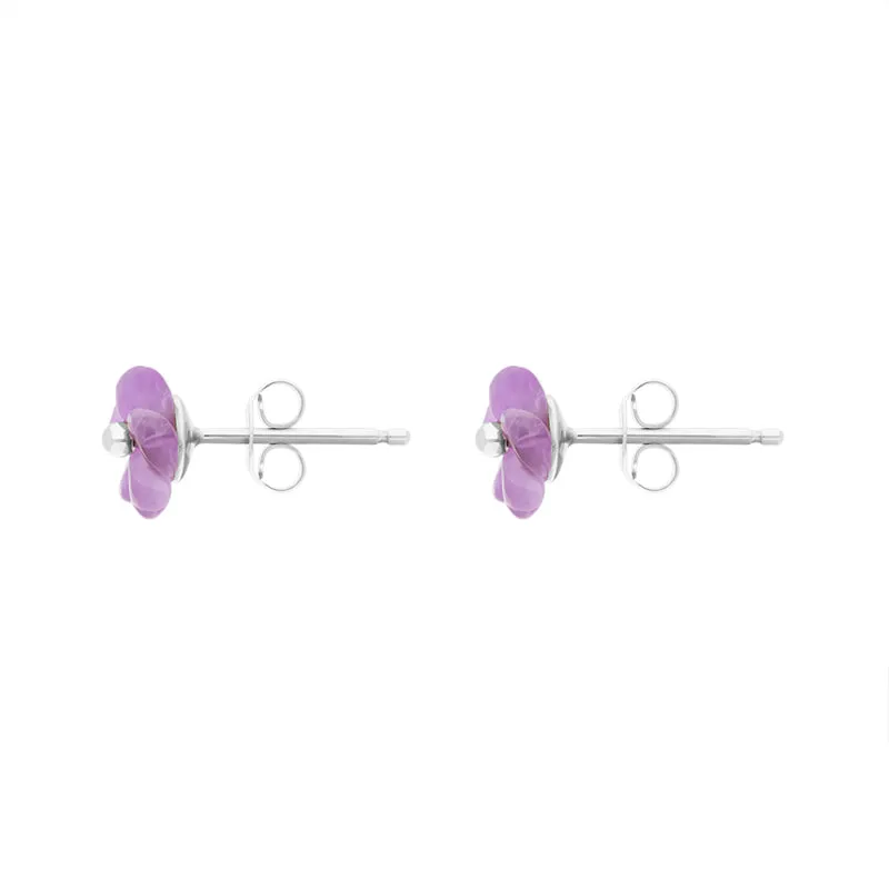 Sterling Silver Amethyst Tuberose 8mm Gypsophilia Stud Earrings sold by C.W. Sellors product image thumbnail 2