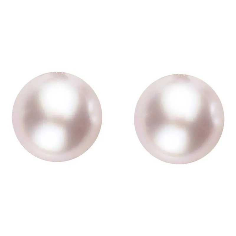 Sterling Silver 8mm Pink Freshwater Pearl Stud Earrings sold by C.W. Sellors