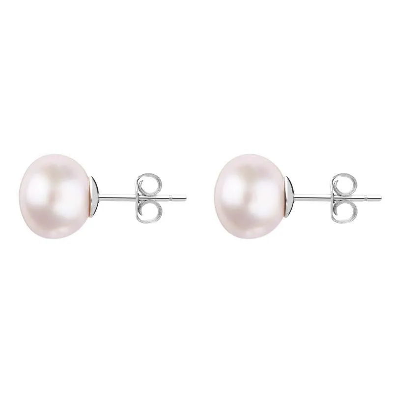 Sterling Silver 8mm Pink Freshwater Pearl Stud Earrings sold by C.W. Sellors product image thumbnail 2