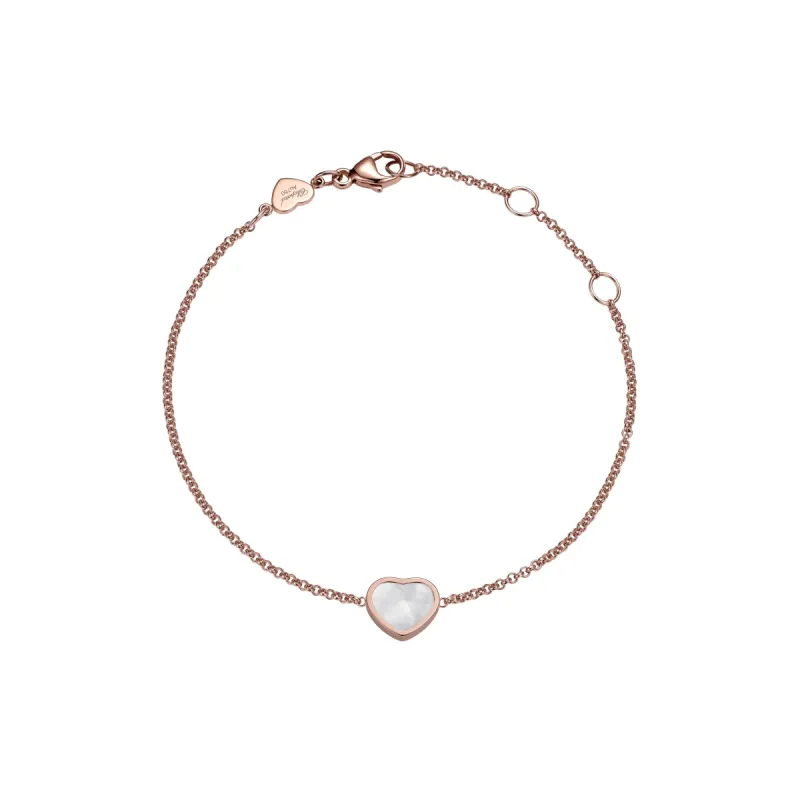 Chopard My Happy Hearts 18ct Rose Gold Mother of Pearl Bracelet sold by C.W. Sellors